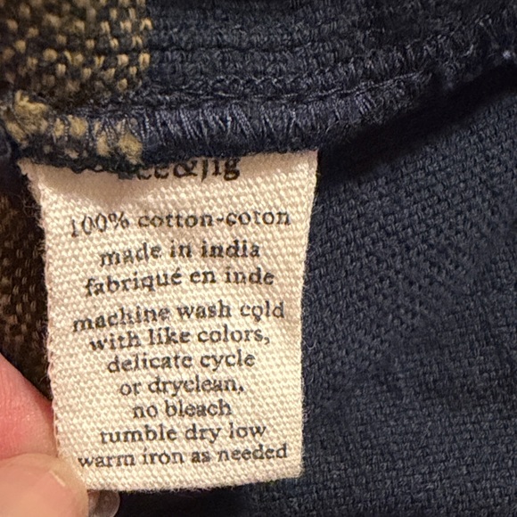 Ace & Jig Jacob Jumpsuit Plaid in Navy and Yellow - Picture 7 of 9